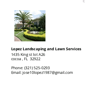 LOPEZ LANDSCAPING AND LAWN SERVICES logo